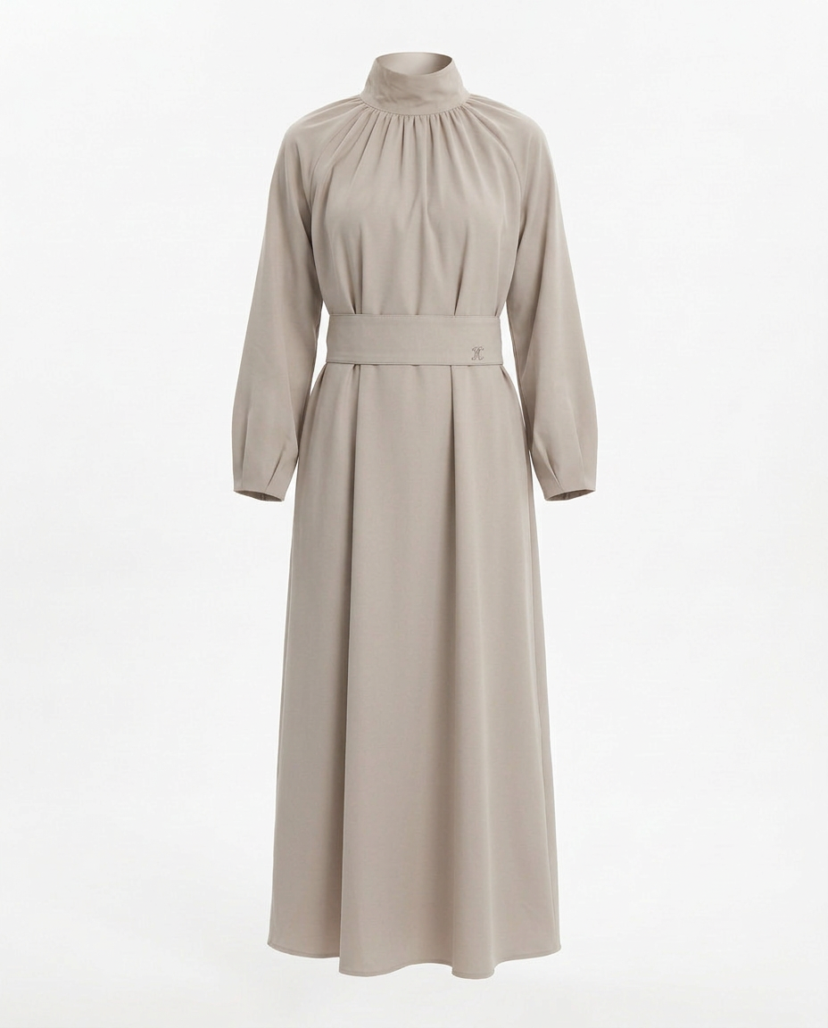 Lavande Everyday Dress – Pull-On High Neck  Voile