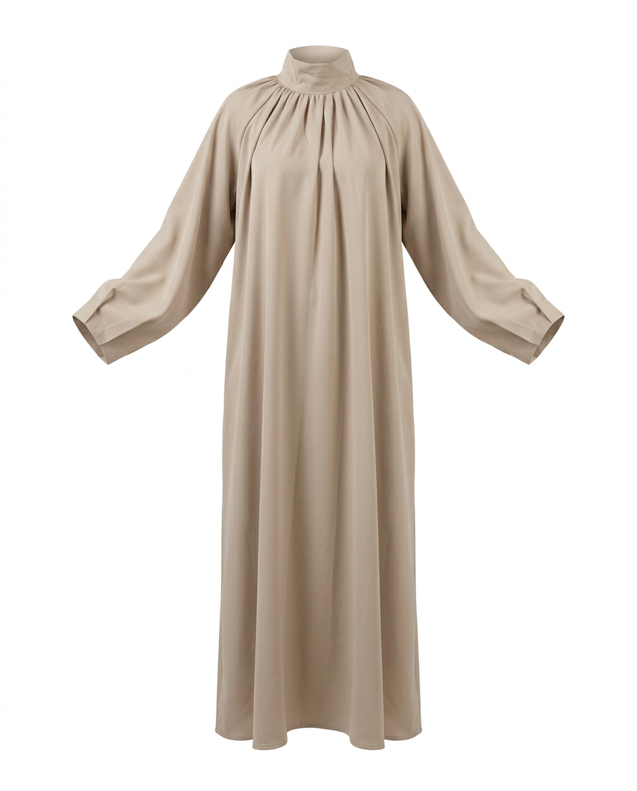 Lavande Everyday Dress – Pull-On High Neck  Voile