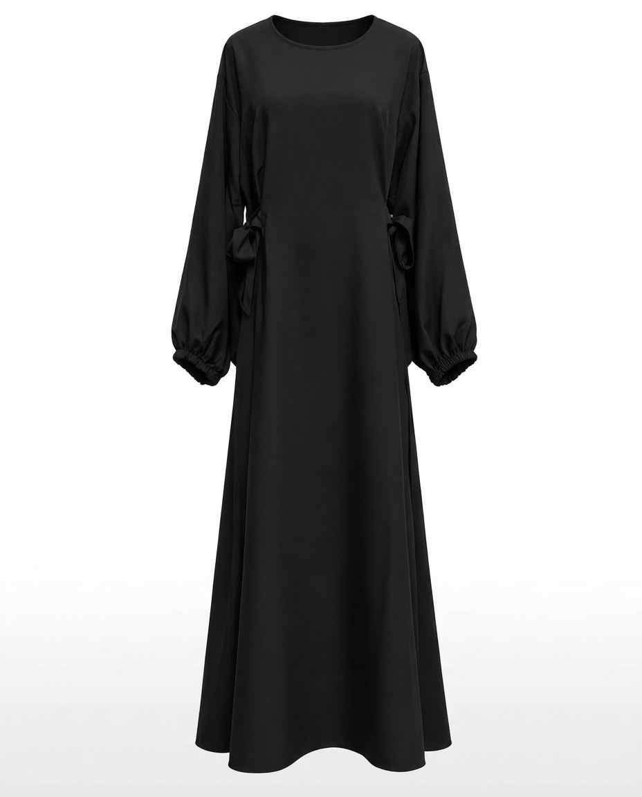 Mabelle Everyday Maxi Dress – Pull-On Long Sleeve  Voile