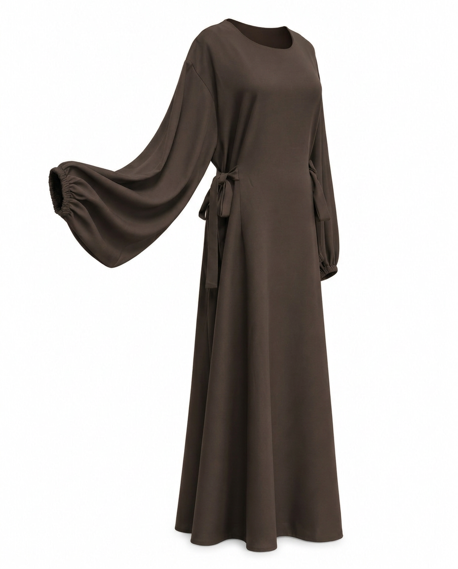 Mabelle Everyday Maxi Dress – Pull-On Long Sleeve  Voile