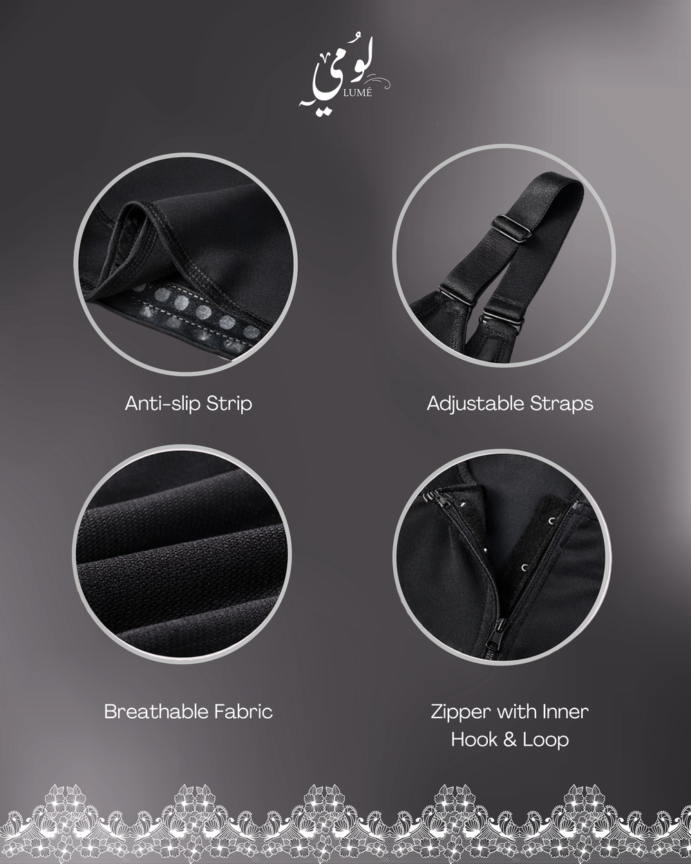 Lume Colombian Bodysuit  Voile