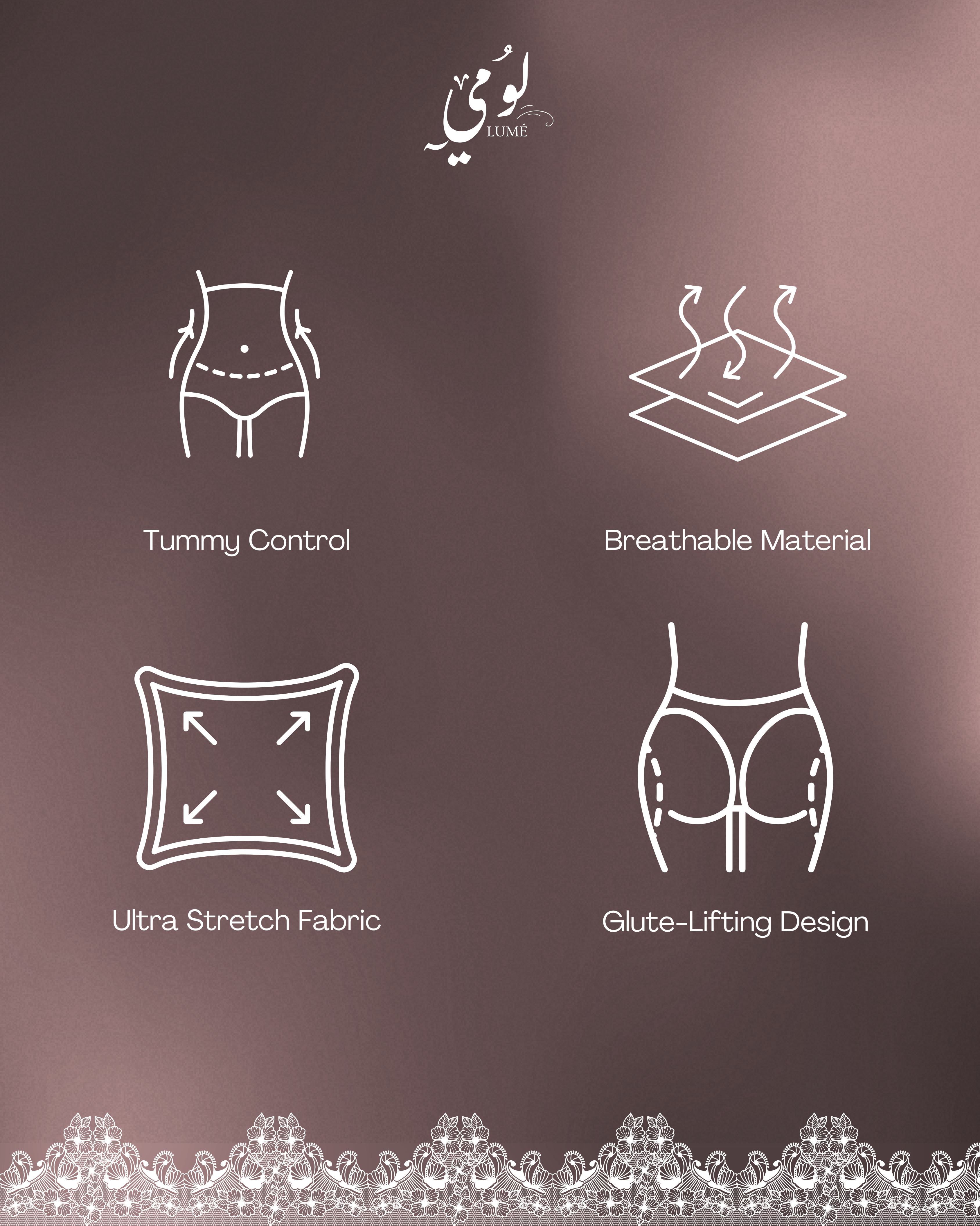 Lume Backless Tummy Bodysuit  Voile