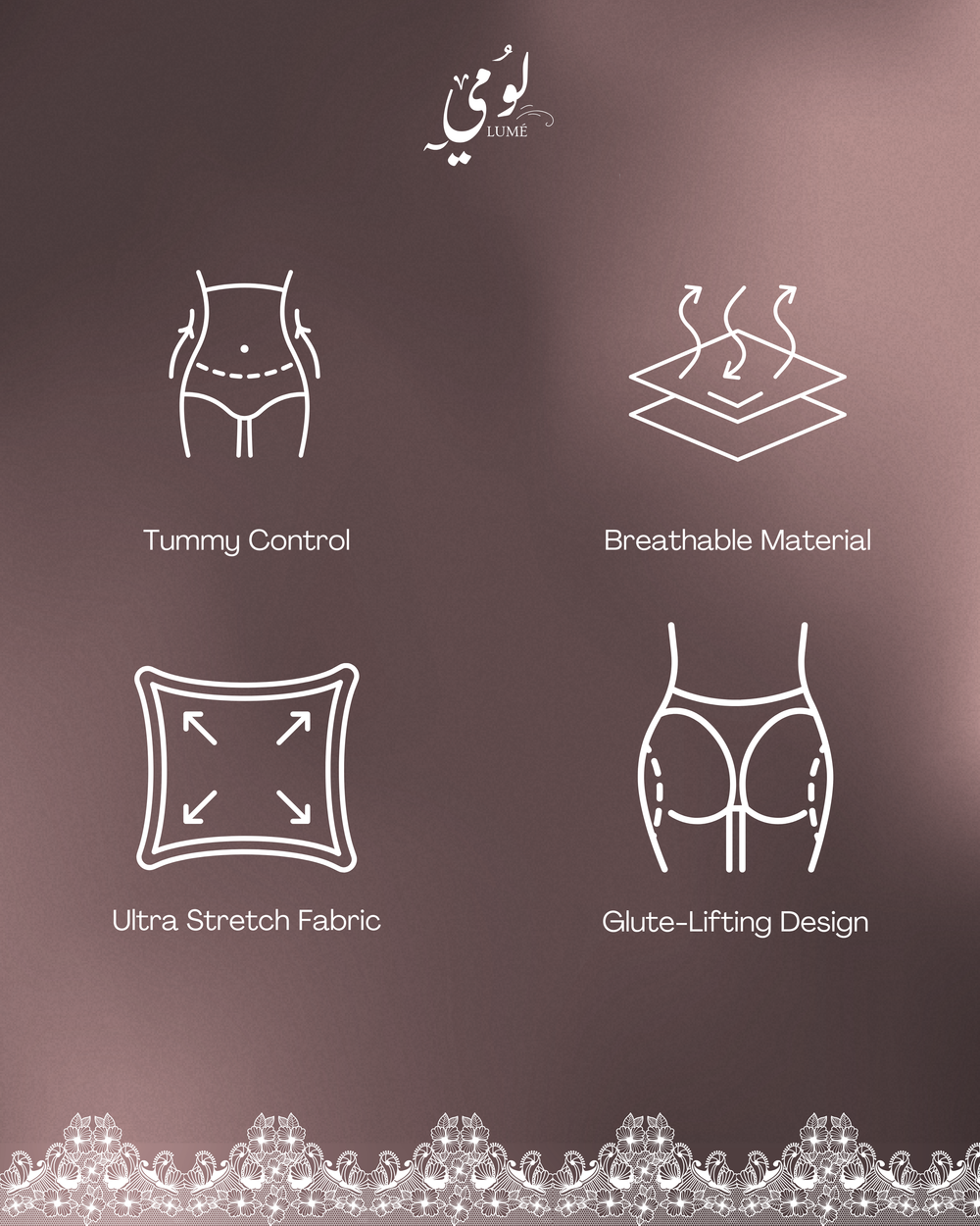 Lume Backless Tummy Bodysuit  Voile