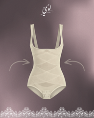 Lume Open-Bust Posture Bodysuit  Voile