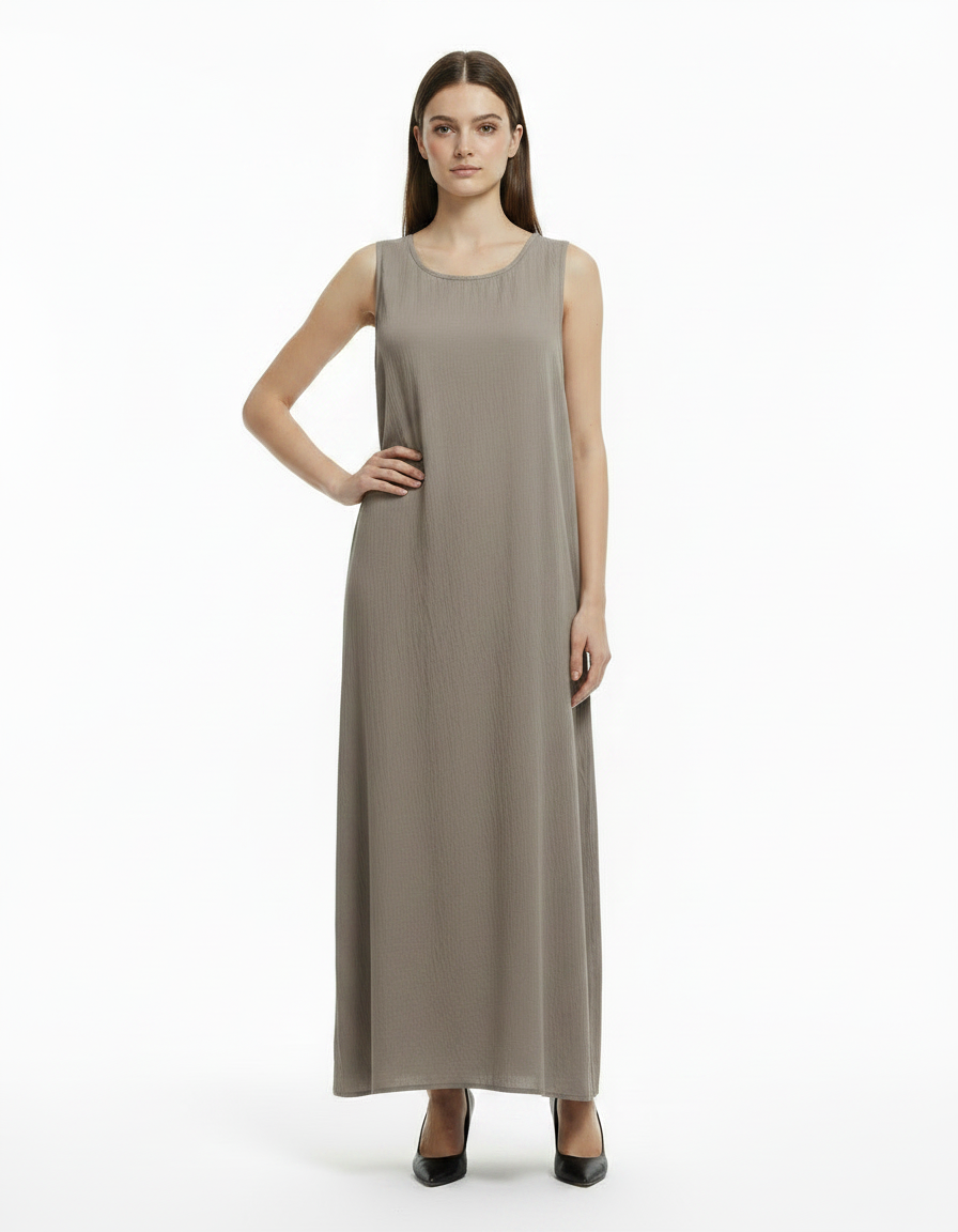 Giselle Everyday Maxi Inner Dress – Relaxed Fit Sleeveless  Voile