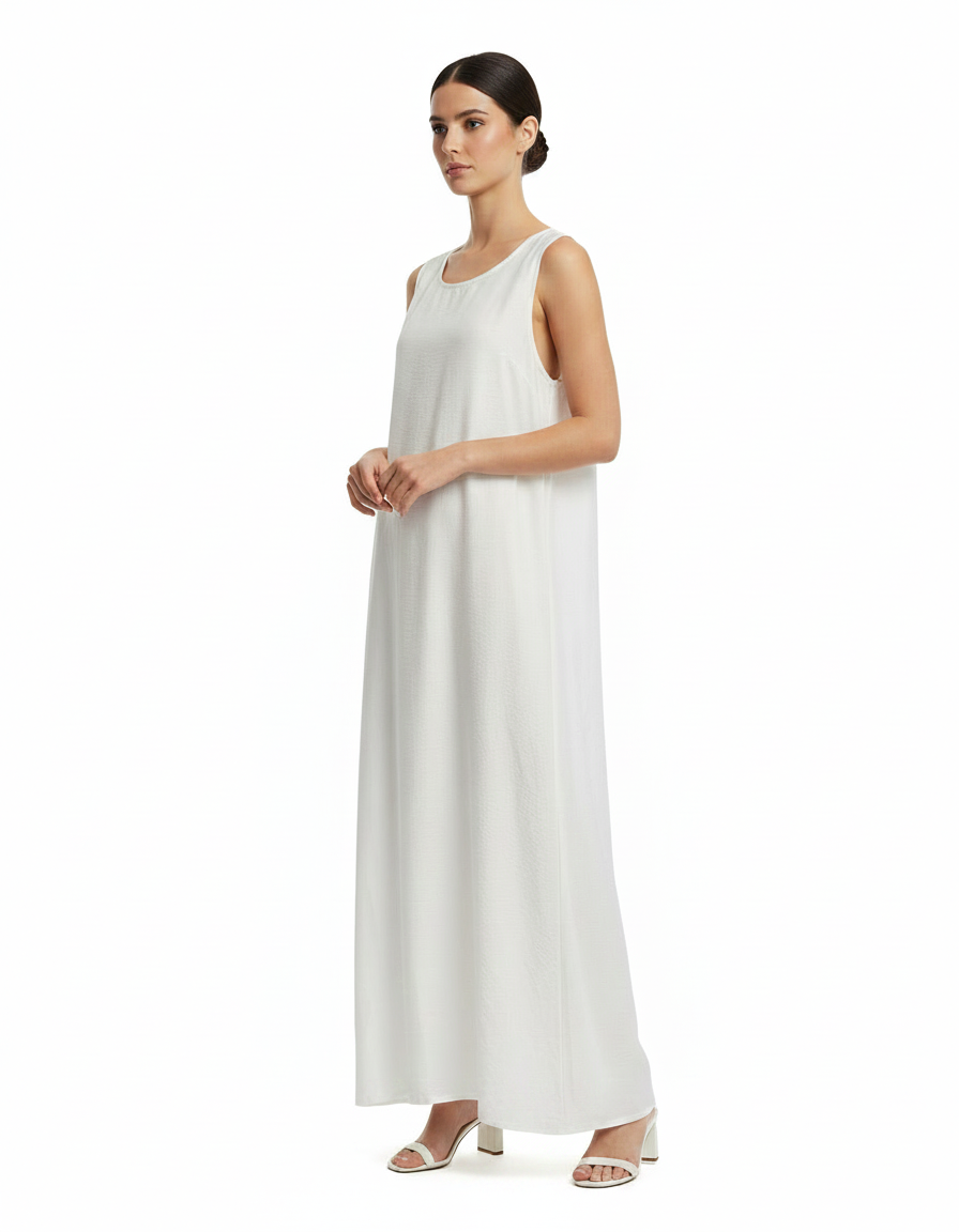 Giselle Everyday Maxi Inner Dress – Relaxed Fit Sleeveless  Voile