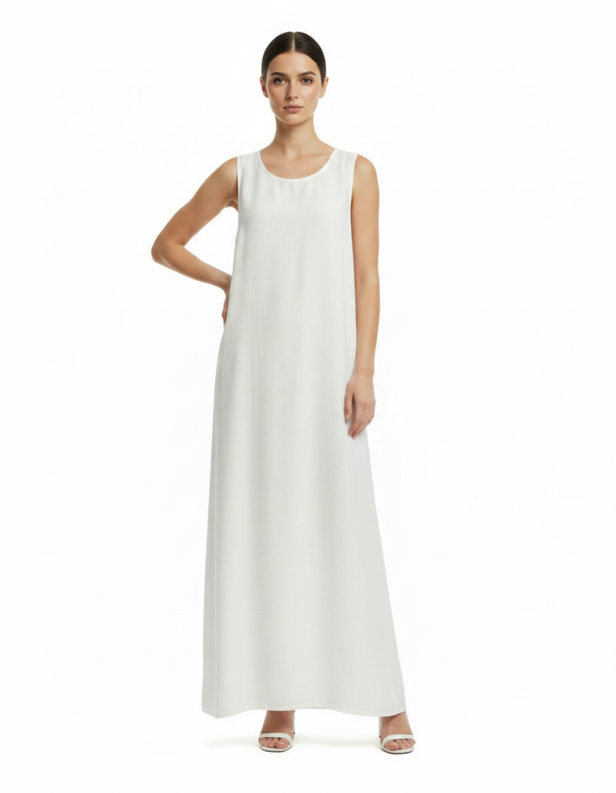 Giselle Everyday Maxi Inner Dress – Relaxed Fit Sleeveless  Voile