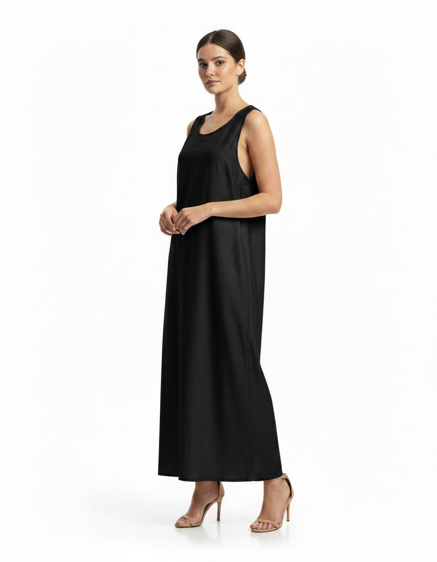 Giselle Everyday Maxi Inner Dress – Relaxed Fit Sleeveless  Voile