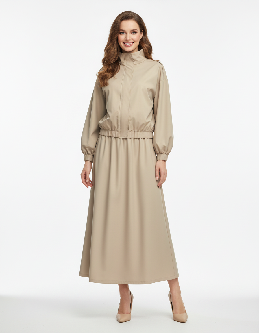 Magdalene Everyday Co-ord Set – High Neck  Voile