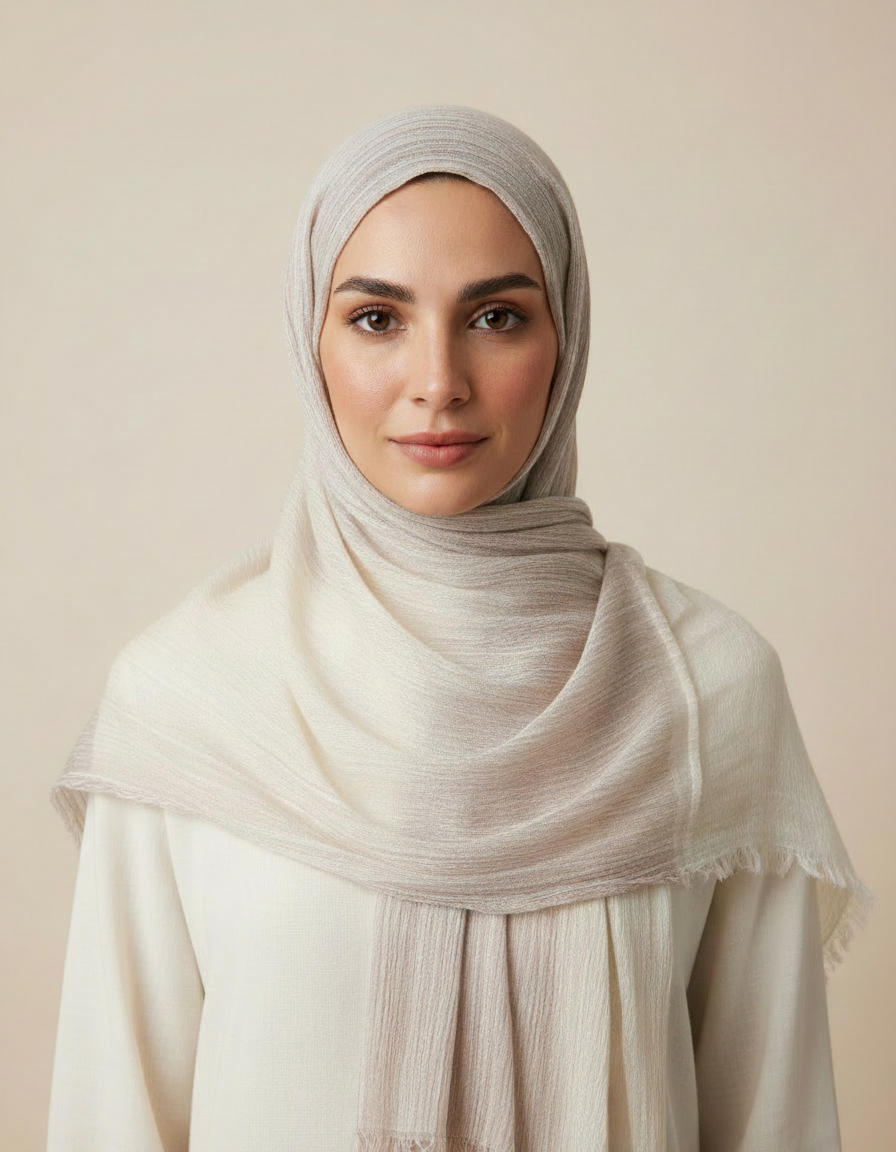 Two-tone Linen Hijab