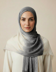 Two-tone Linen Hijab