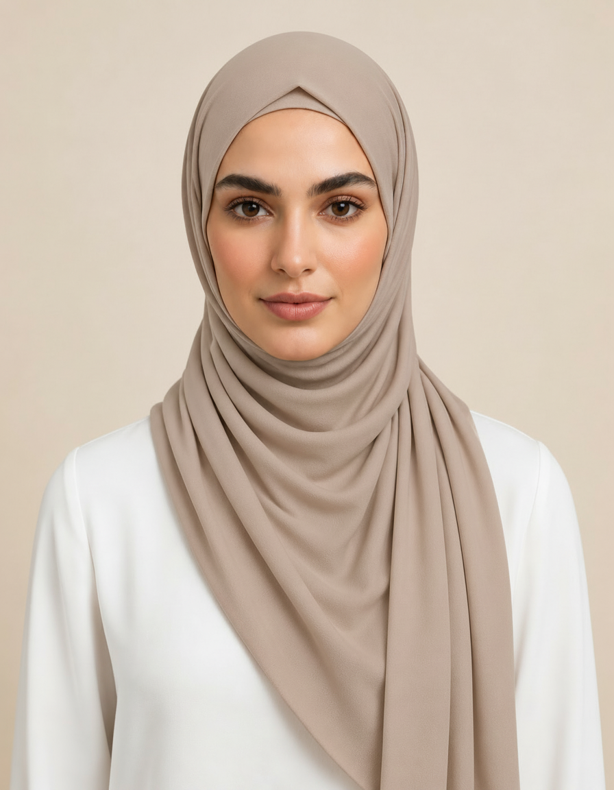 Fifine Square Hijab – 110 × 110 cm  Voile