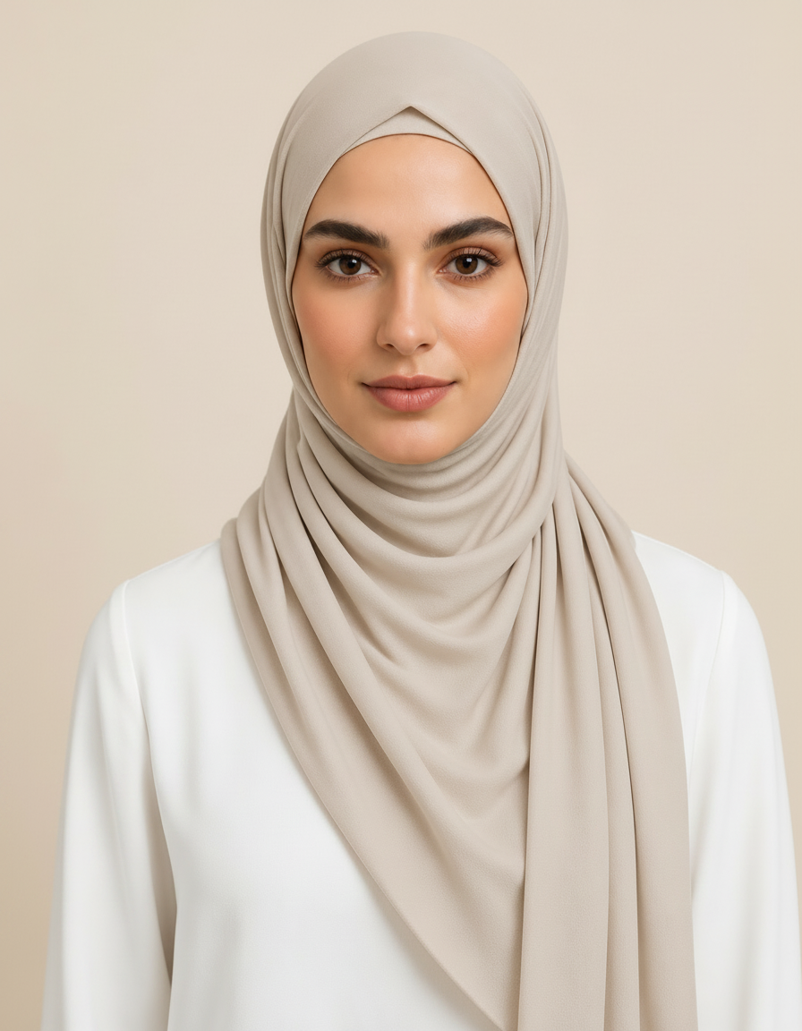 Fifine Square Hijab – 110 × 110 cm  Voile