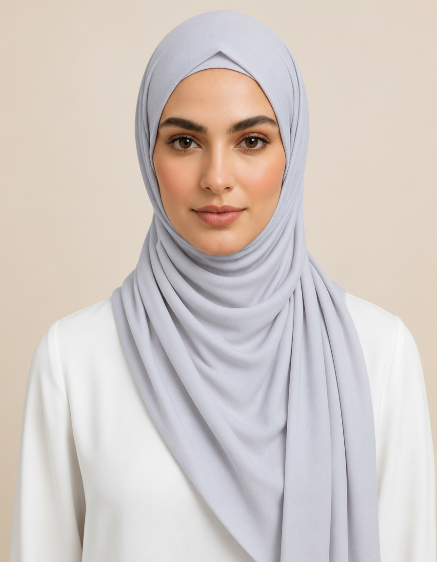 Fifine Square Hijab – 110 × 110 cm  Voile