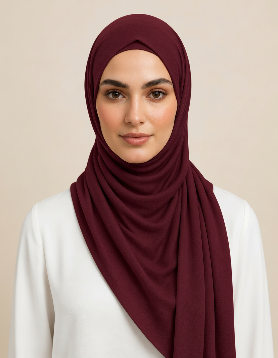 Fifine Square Hijab – 110 × 110 cm  Voile