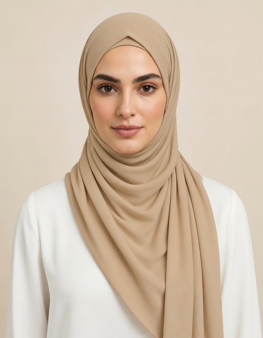 Fifine Square Hijab – 110 × 110 cm  Voile