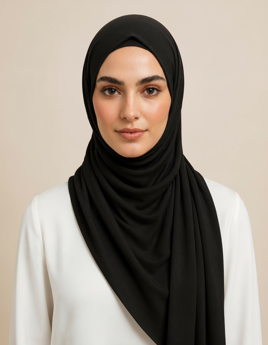 Fifine Square Hijab – 110 × 110 cm  Voile