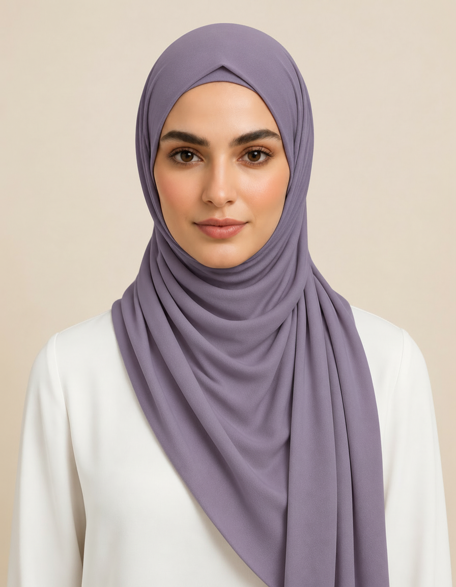 Fifine Square Hijab – 110 × 110 cm  Voile