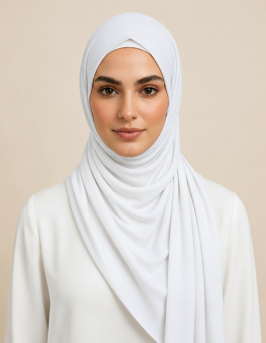 Fifine Square Hijab – 110 × 110 cm  Voile