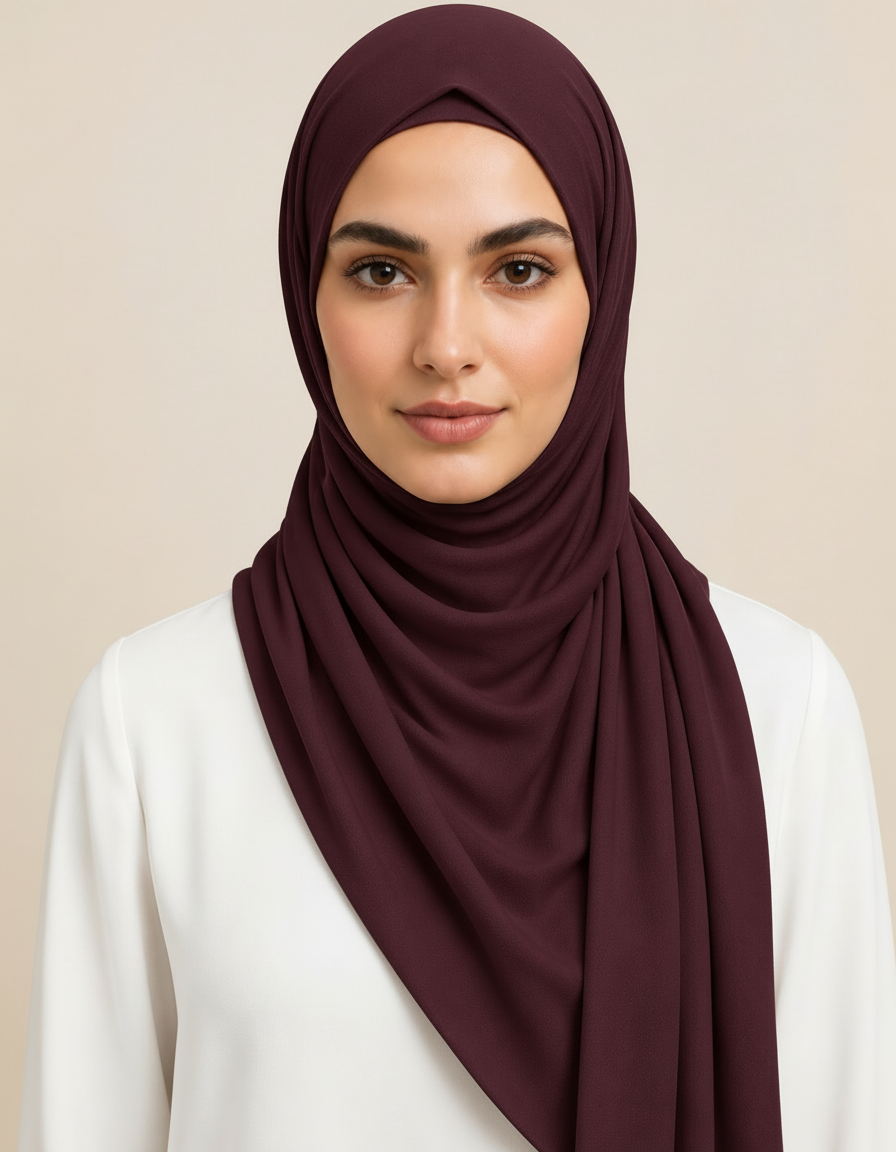 Fifine Square Hijab – 110 × 110 cm  Voile