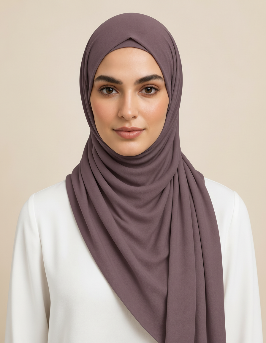 Fifine Square Hijab – 110 × 110 cm  Voile