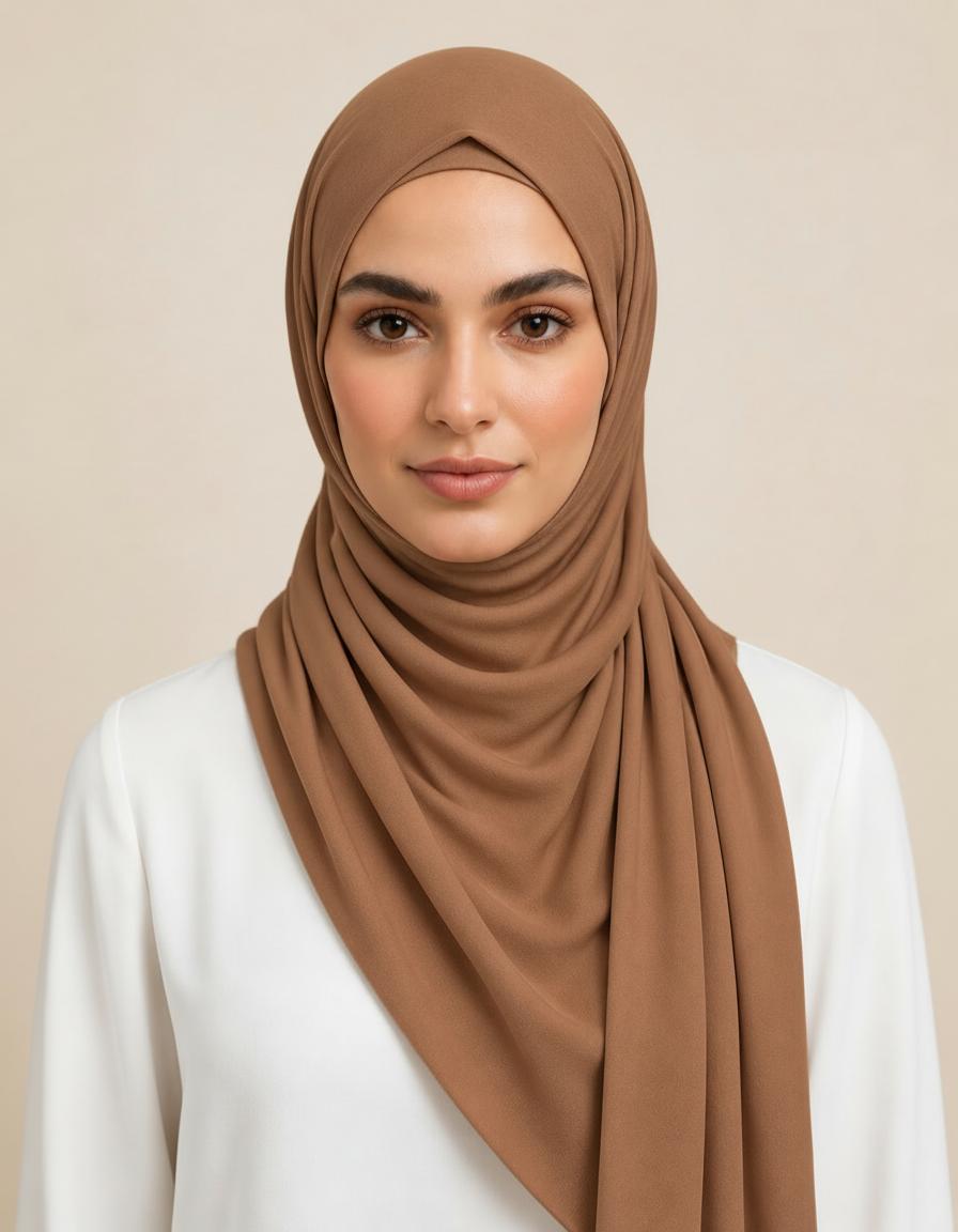Fifine Square Hijab – 110 × 110 cm  Voile