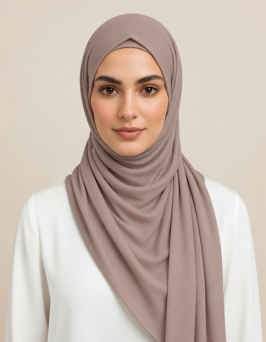 Fifine Square Hijab – 110 × 110 cm  Voile