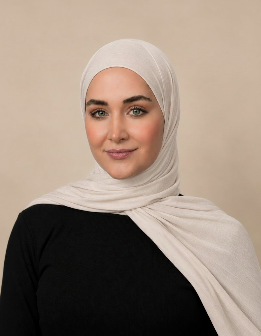 Fortunee Viscose Rectangular Hijab – 180 × 70 cm  Voile