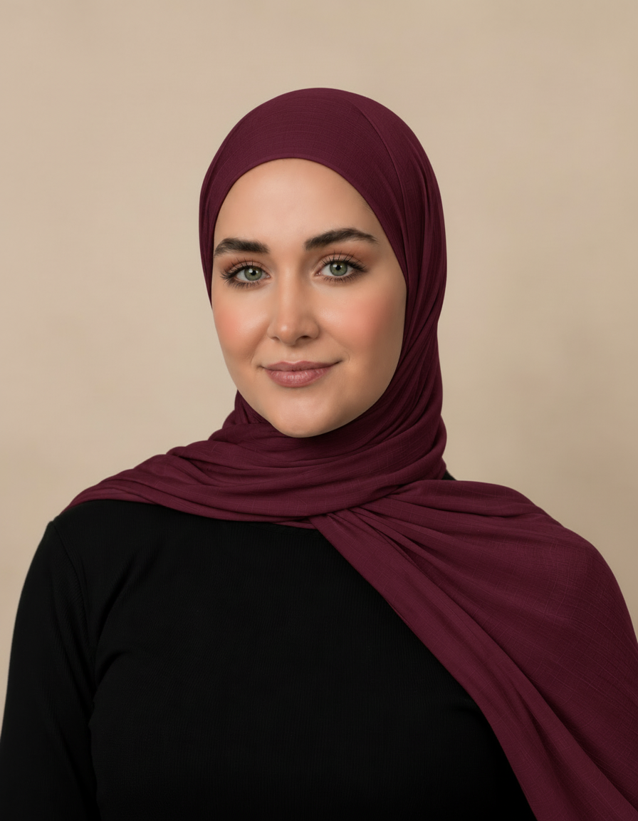 Fortunee Viscose Rectangular Hijab – 180 × 70 cm  Voile