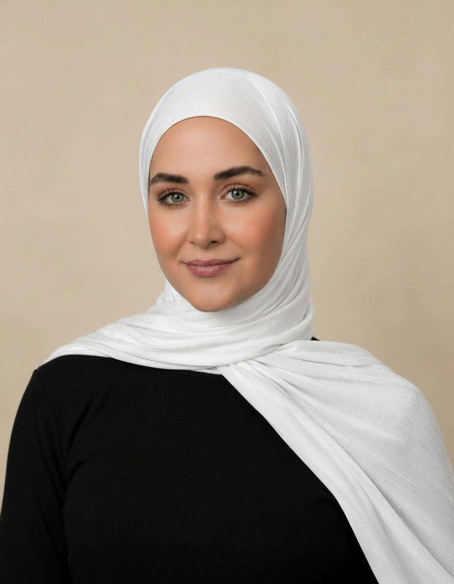 Fortunee Viscose Rectangular Hijab – 180 × 70 cm  Voile
