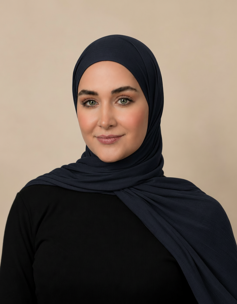 Fortunee Viscose Rectangular Hijab – 180 × 70 cm  Voile
