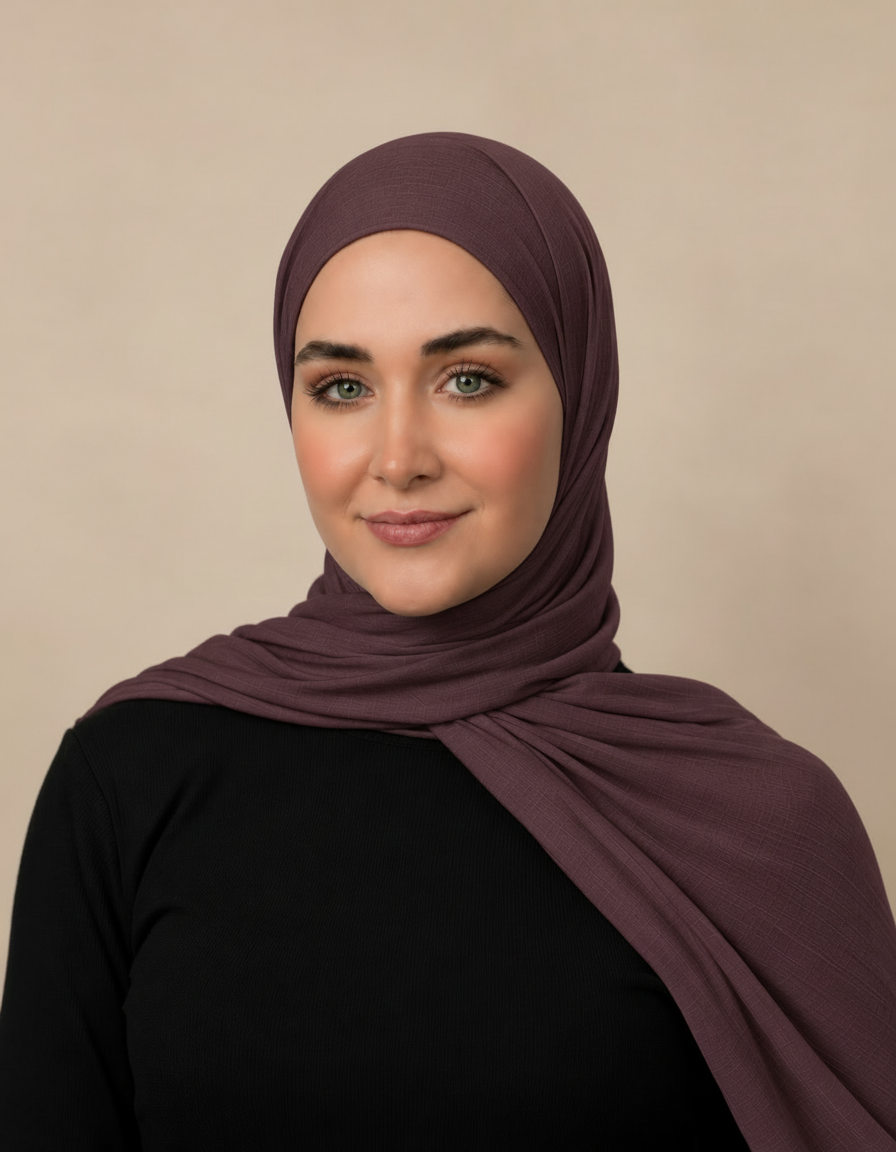 Fortunee Viscose Rectangular Hijab – 180 × 70 cm  Voile