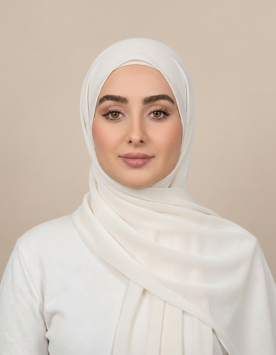Gaia Viscose Rectangular Hijab – 180 × 70 cm  Voile