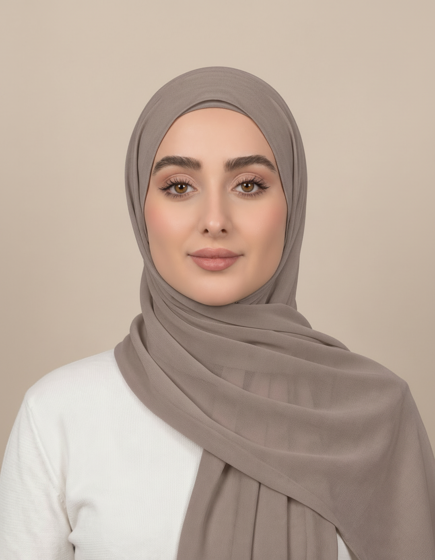 Gaia Viscose Rectangular Hijab – 180 × 70 cm  Voile
