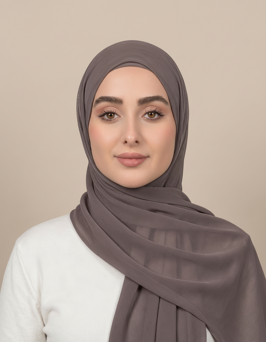Gaia Viscose Rectangular Hijab – 180 × 70 cm  Voile