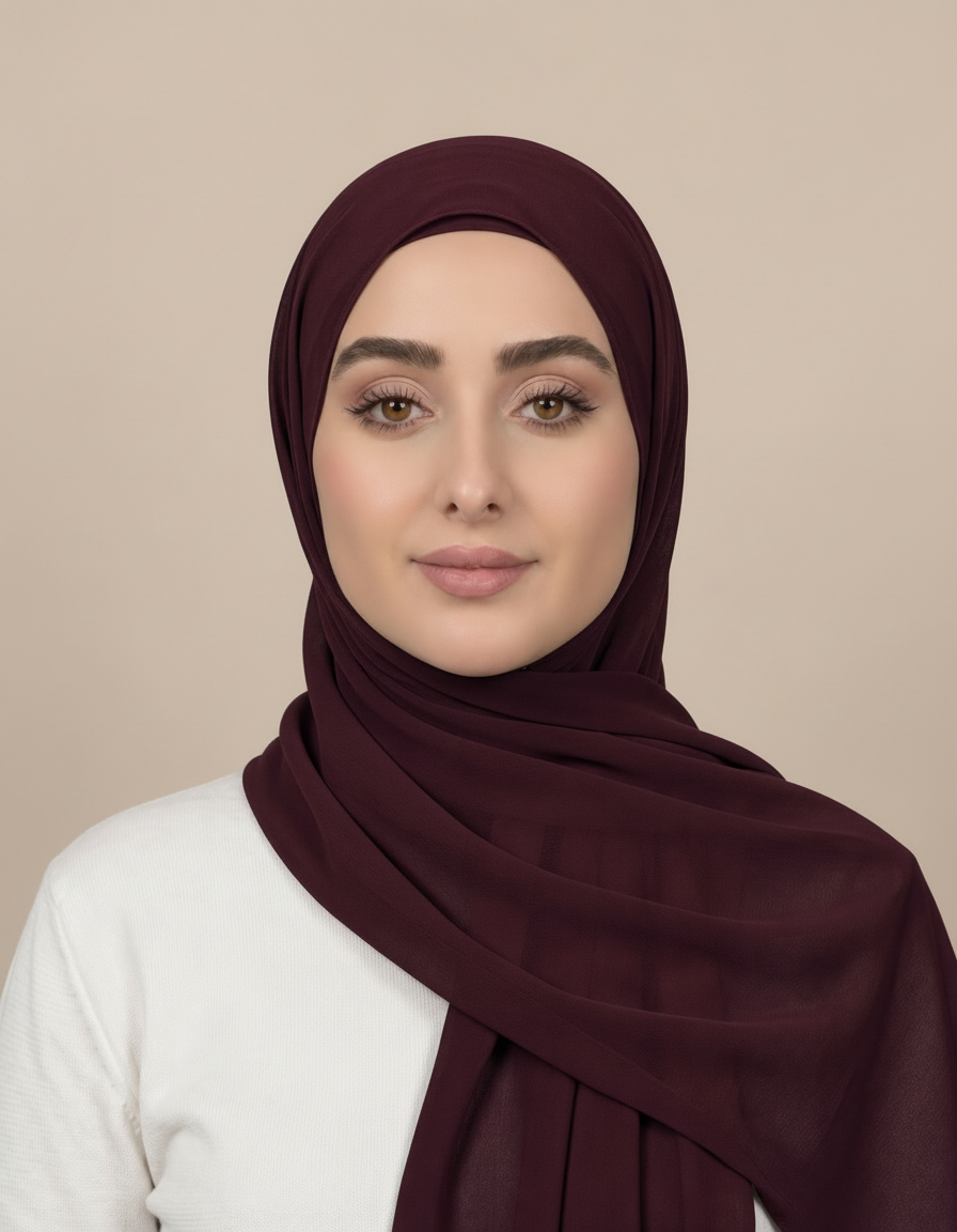 Gaia Viscose Rectangular Hijab – 180 × 70 cm  Voile
