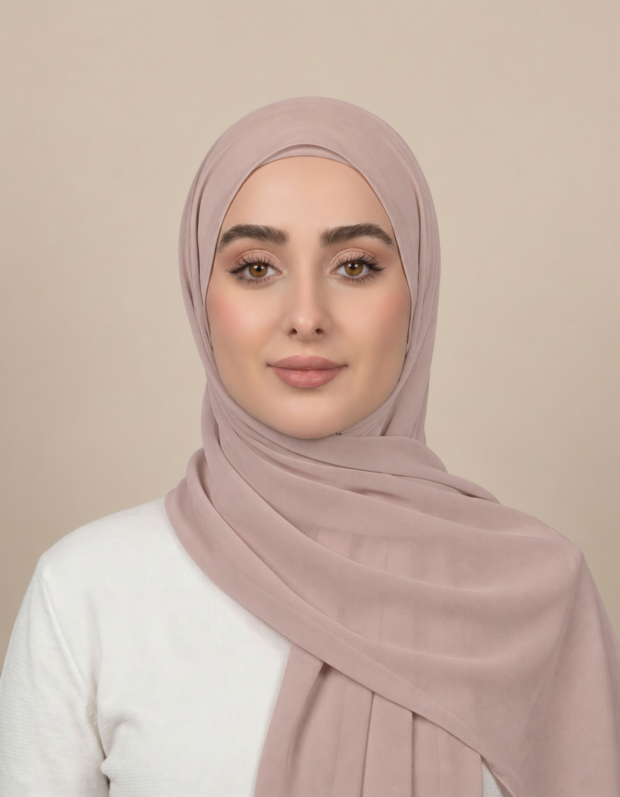 Gaia Viscose Rectangular Hijab – 180 × 70 cm  Voile
