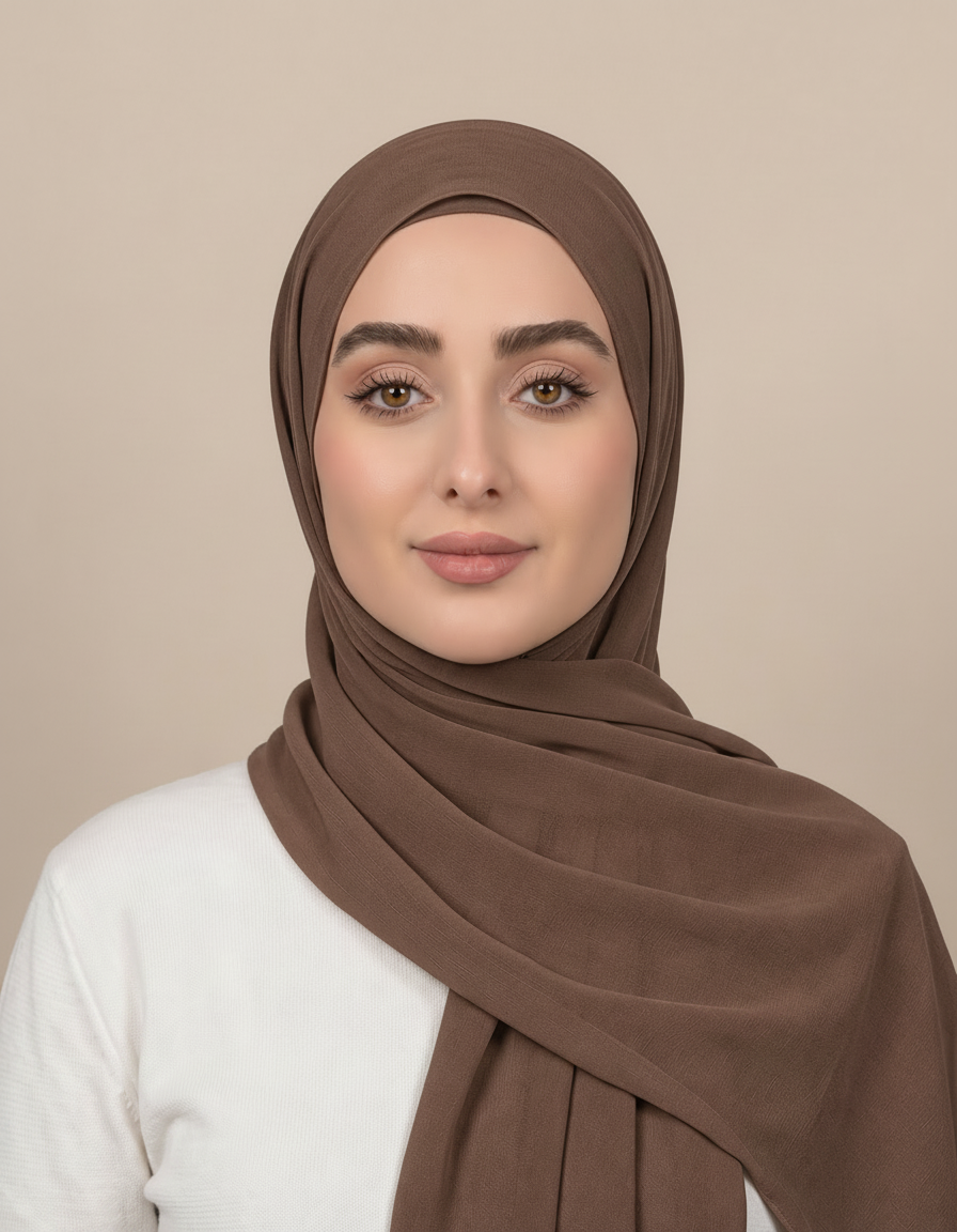 Gaia Viscose Rectangular Hijab – 180 × 70 cm  Voile