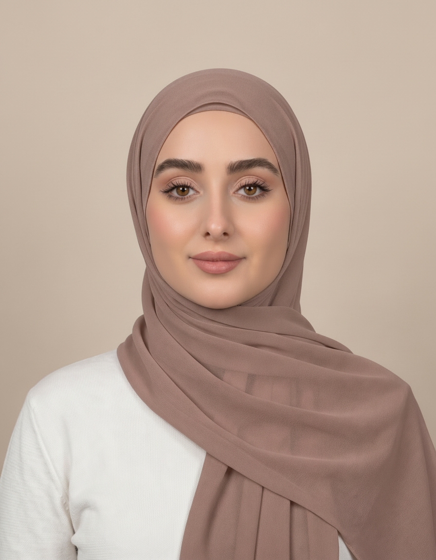 Gaia Viscose Rectangular Hijab – 180 × 70 cm  Voile