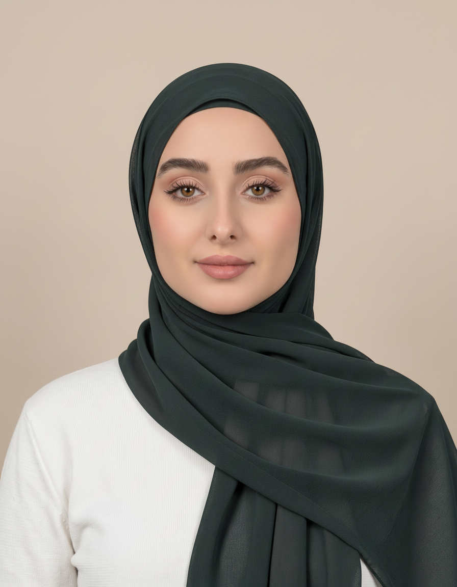 Gaia Viscose Rectangular Hijab – 180 × 70 cm  Voile