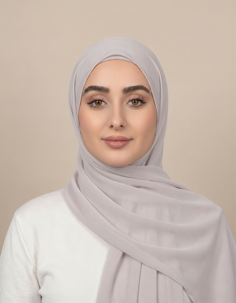 Gaia Viscose Rectangular Hijab – 180 × 70 cm  Voile