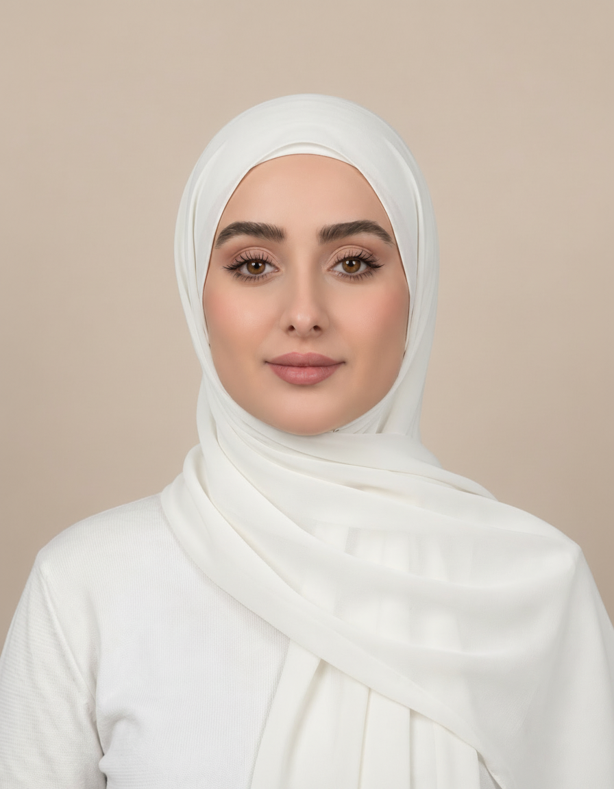 Gaia Viscose Rectangular Hijab – 180 × 70 cm  Voile