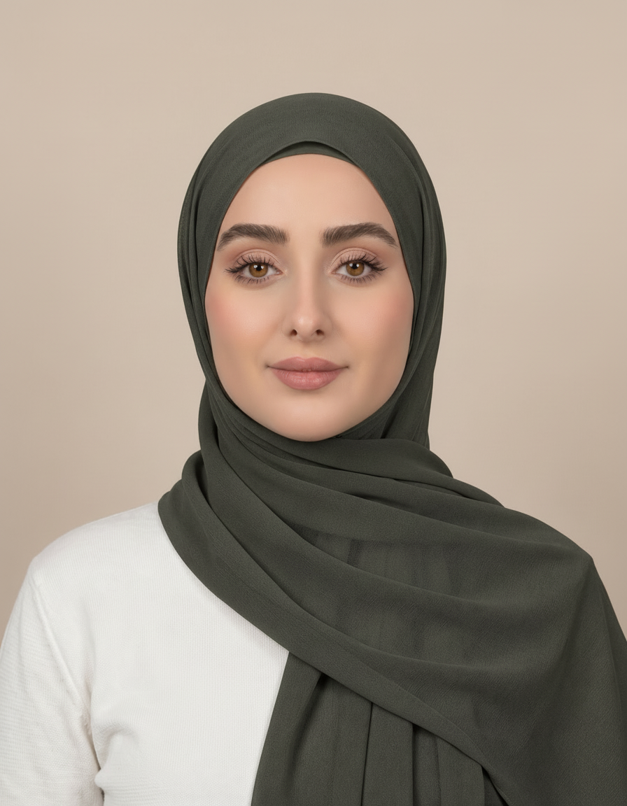 Gaia Viscose Rectangular Hijab – 180 × 70 cm  Voile