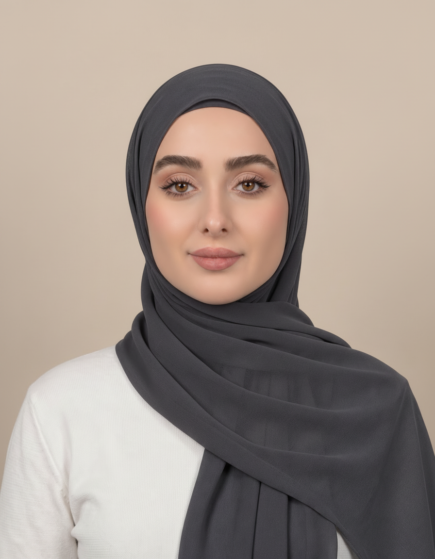 Gaia Viscose Rectangular Hijab – 180 × 70 cm  Voile