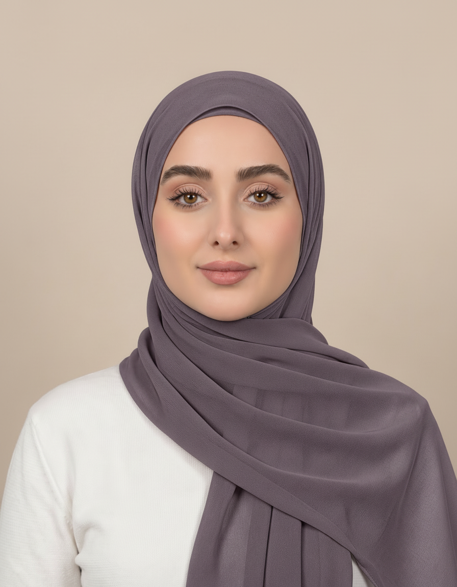 Gaia Viscose Rectangular Hijab – 180 × 70 cm  Voile