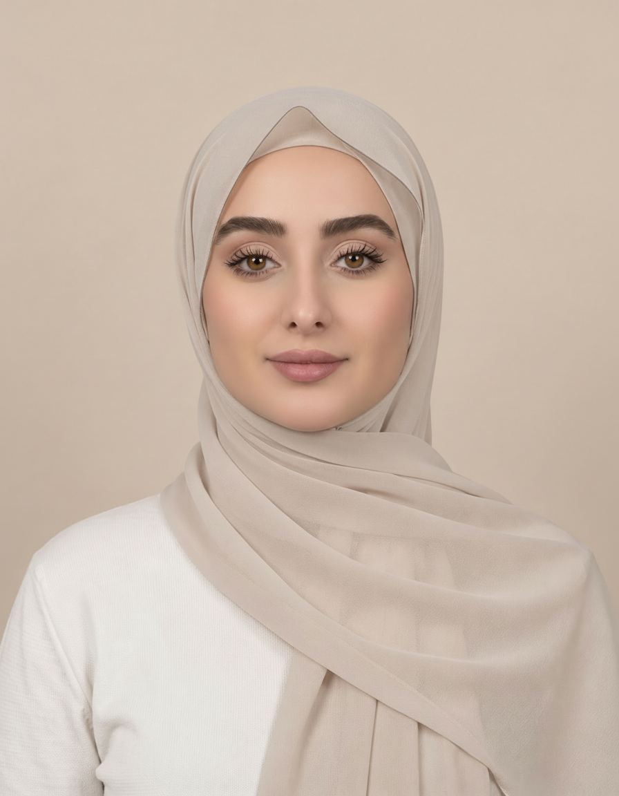 Gaia Viscose Rectangular Hijab – 180 × 70 cm  Voile