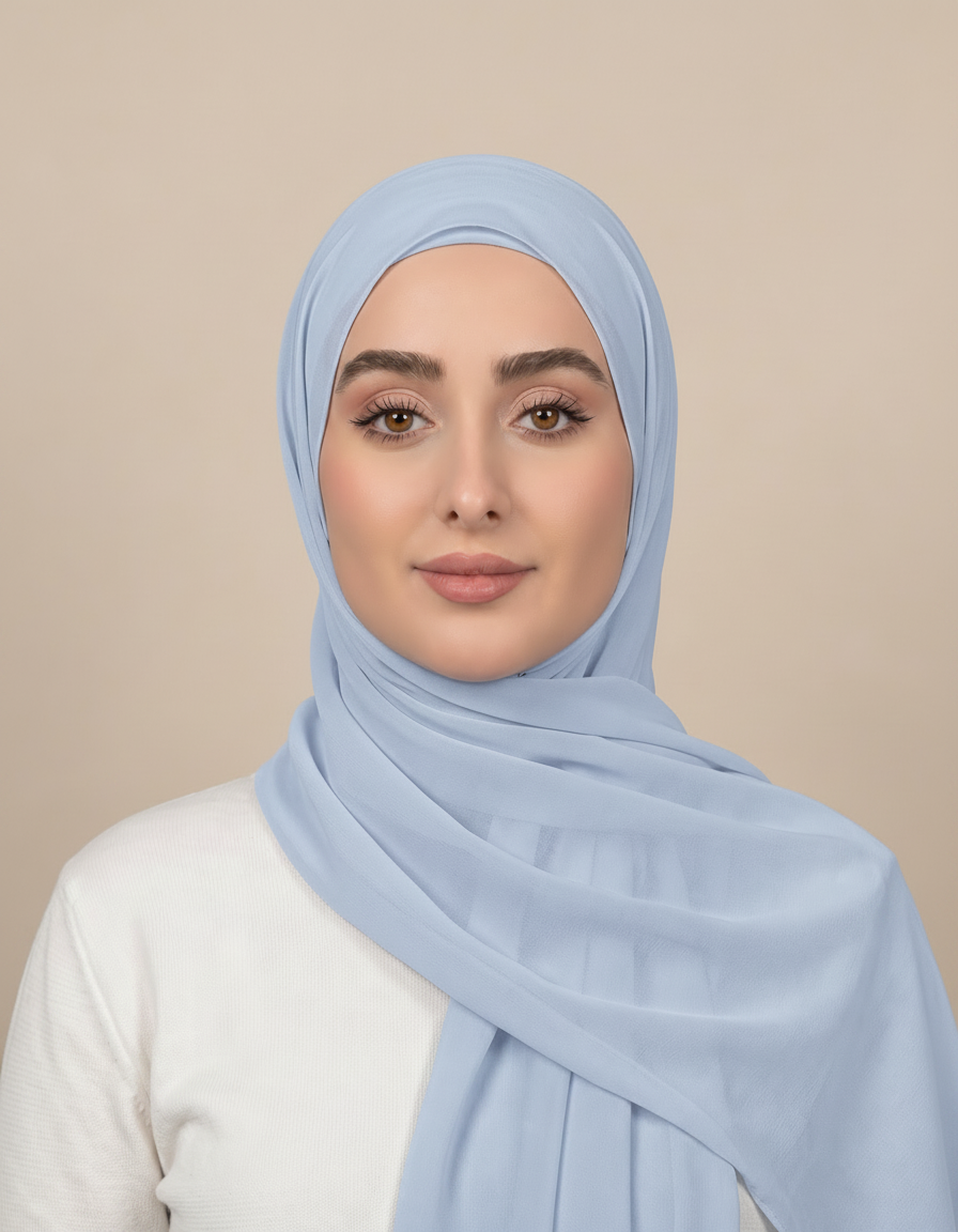 Gaia Viscose Rectangular Hijab – 180 × 70 cm  Voile