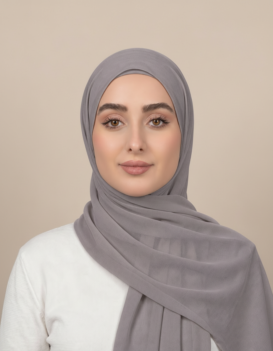 Gaia Viscose Rectangular Hijab – 180 × 70 cm  Voile