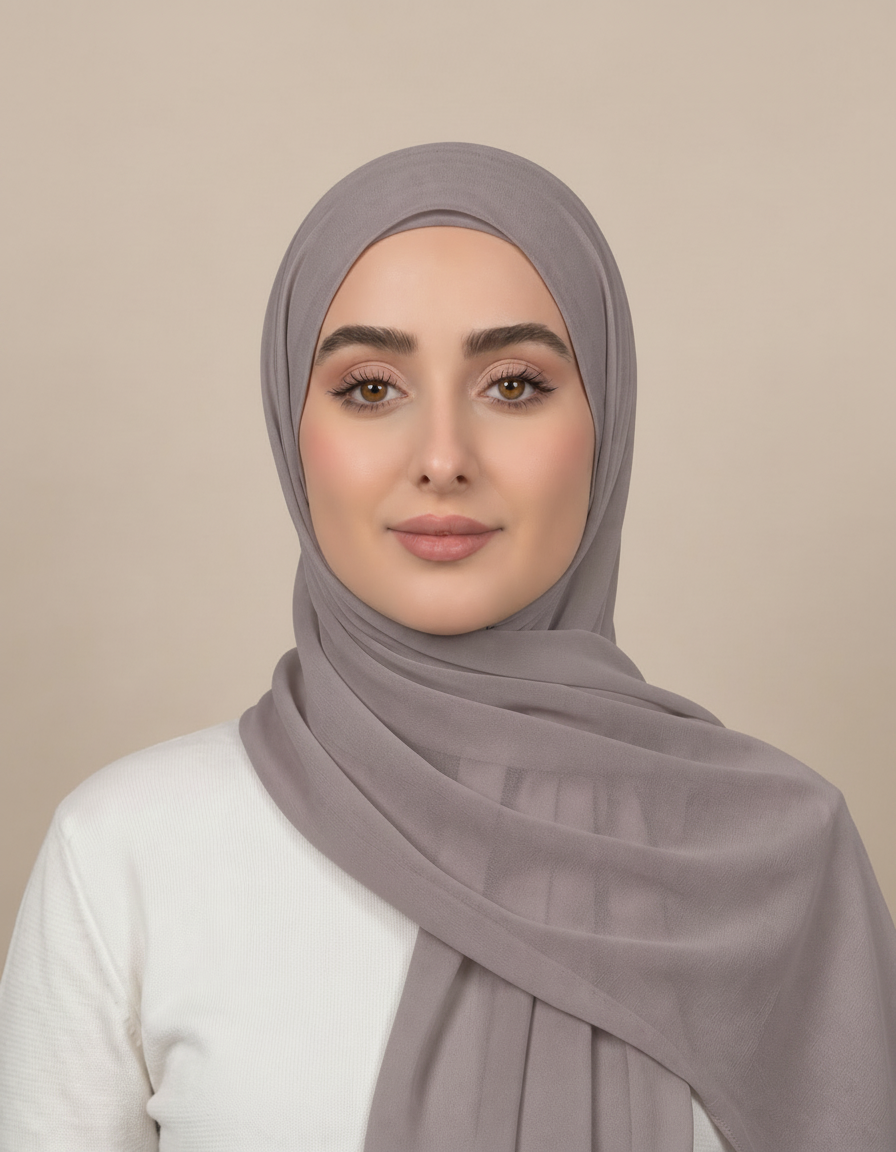 Gaia Viscose Rectangular Hijab – 180 × 70 cm  Voile
