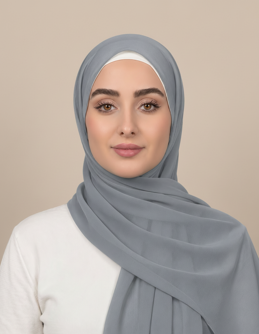 Gaia Viscose Rectangular Hijab – 180 × 70 cm  Voile